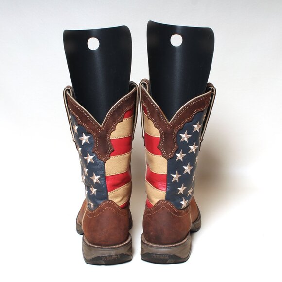 Womens Durango Boots Size 8 M Lady Rebel American Flag Square Toe Western Boot - Picture 5 of 7